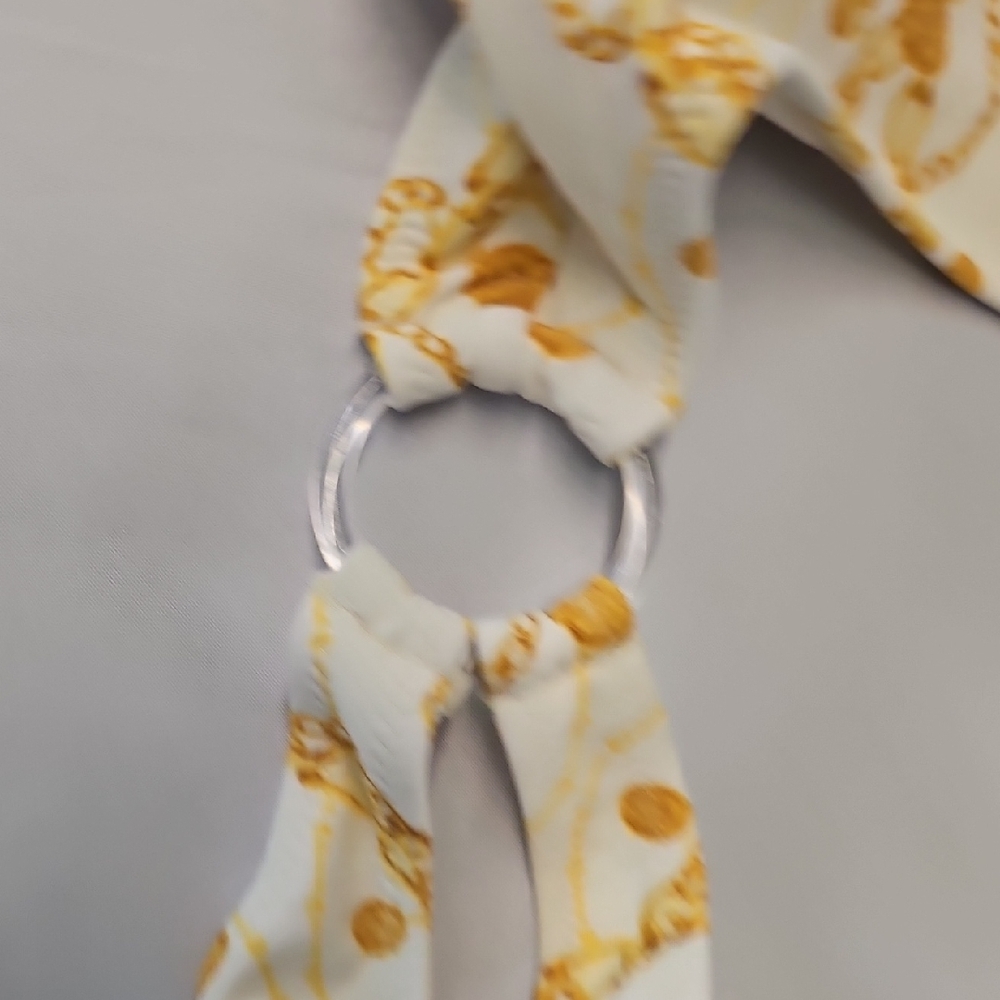 Chic Gold Chain Print Swimsuit - Picture 3 of 7